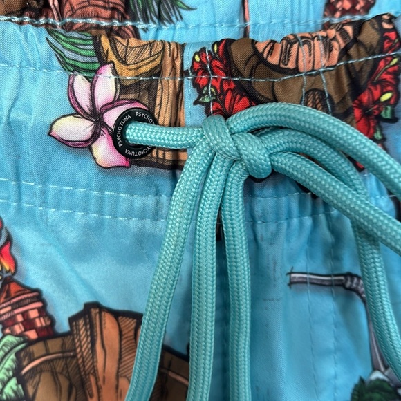 Psycho Tuna Tiki Cocktail Party,hip pockets,elastic drawcord, unlined,quick dry - Picture 5 of 8